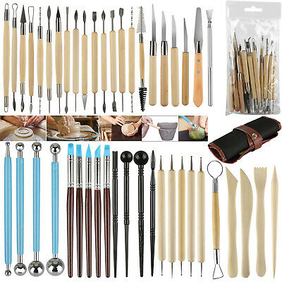 24/22/11 Pcs Pottery Ceramic Clay Sculpting Carving Modelling Art Craft Tool Set