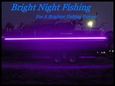 Uv Black Led Strip Light Night Fishing Uv Ultraviolet Boat 12v Fluorescent Line