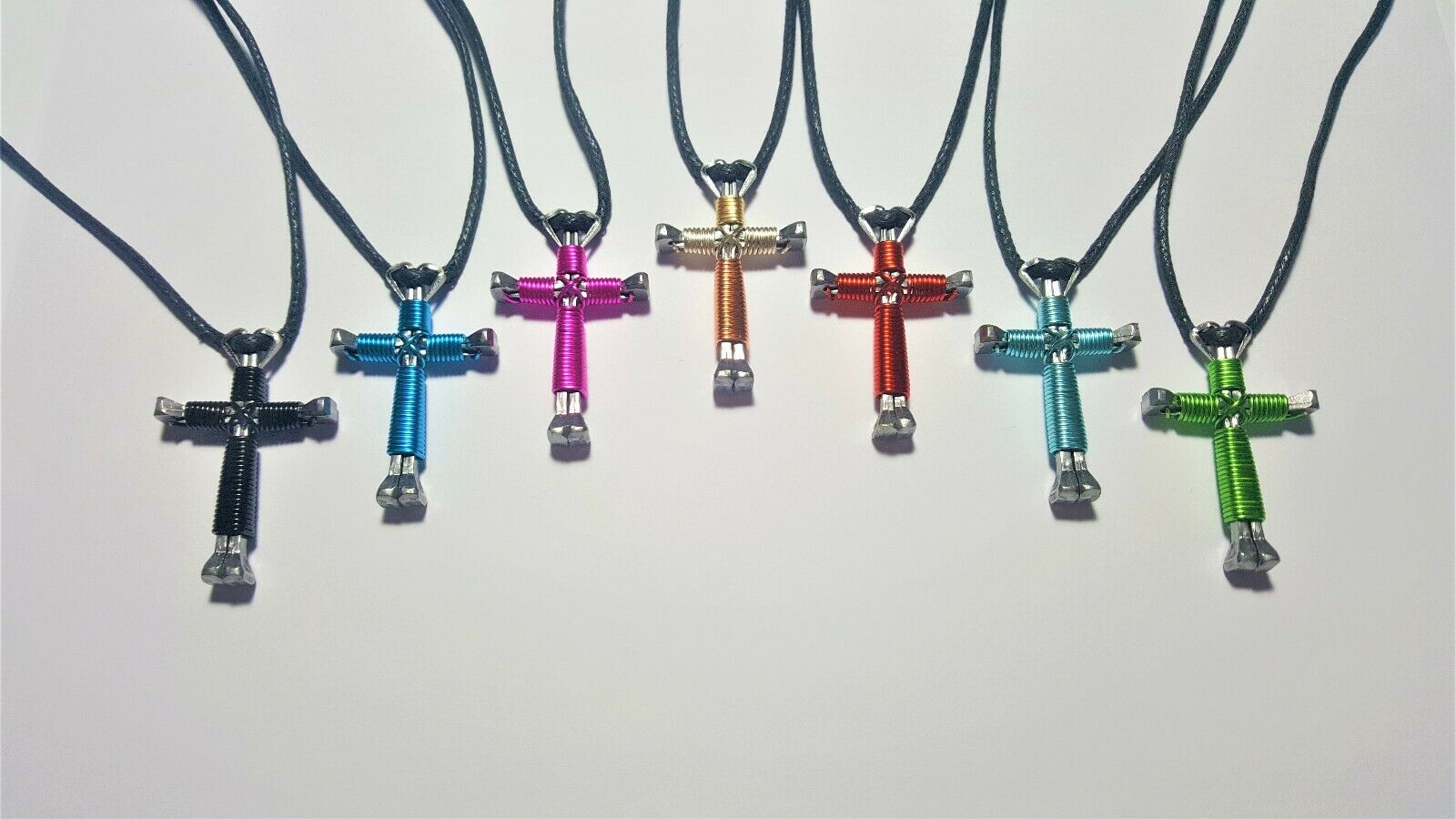 Horseshoe Nail Disciple Cross Necklace Or Key Chain  Buy 3 Get 1 Free Manycolors