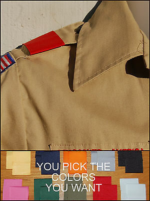 Bsa Boy Cub Scout Uniform Shoulder Loops Epaulet New Any Color - Any Quantity!!!