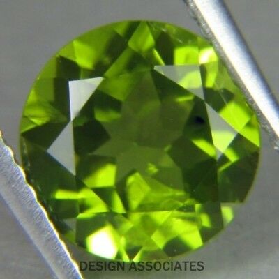 Peridot 6 Mm Round Cut All Natural